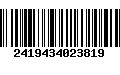 Código de Barras 2419434023819