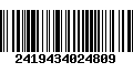 Código de Barras 2419434024809