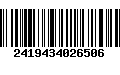 Código de Barras 2419434026506