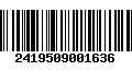 Código de Barras 2419509001636