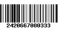 Código de Barras 2420667080333