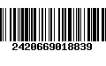 Código de Barras 2420669018839