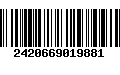 Código de Barras 2420669019881