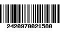 Código de Barras 2420970021580