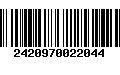 Código de Barras 2420970022044