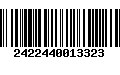 Código de Barras 2422440013323