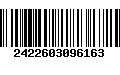 Código de Barras 2422603096163