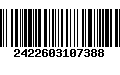 Código de Barras 2422603107388