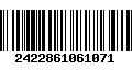 Código de Barras 2422861061071