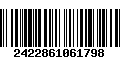 Código de Barras 2422861061798