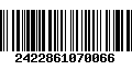 Código de Barras 2422861070066