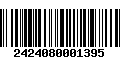 Código de Barras 2424080001395