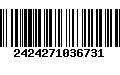 Código de Barras 2424271036731