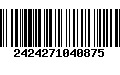 Código de Barras 2424271040875