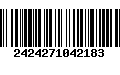 Código de Barras 2424271042183