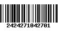 Código de Barras 2424271042701