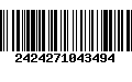 Código de Barras 2424271043494
