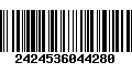 Código de Barras 2424536044280