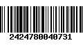 Código de Barras 2424780040731