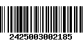 Código de Barras 2425003002185