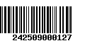 Código de Barras 242509000127