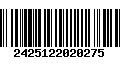 Código de Barras 2425122020275