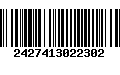 Código de Barras 2427413022302