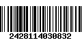 Código de Barras 2428114030832