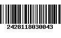 Código de Barras 2428118030043