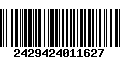 Código de Barras 2429424011627