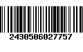 Código de Barras 2430506027757