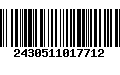 Código de Barras 2430511017712