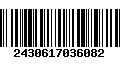 Código de Barras 2430617036082