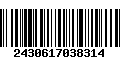 Código de Barras 2430617038314