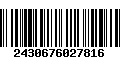 Código de Barras 2430676027816