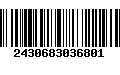 Código de Barras 2430683036801