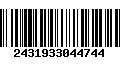 Código de Barras 2431933044744