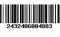 Código de Barras 2432406004883