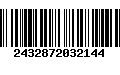 Código de Barras 2432872032144