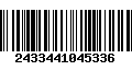 Código de Barras 2433441045336