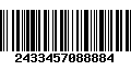 Código de Barras 2433457088884