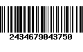 Código de Barras 2434679043750