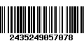 Código de Barras 2435249057078