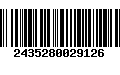 Código de Barras 2435280029126