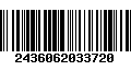 Código de Barras 2436062033720