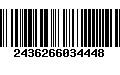 Código de Barras 2436266034448