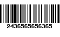 Código de Barras 2436565656365