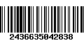 Código de Barras 2436635042838