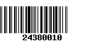 Código de Barras 24380010