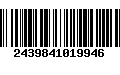 Código de Barras 2439841019946